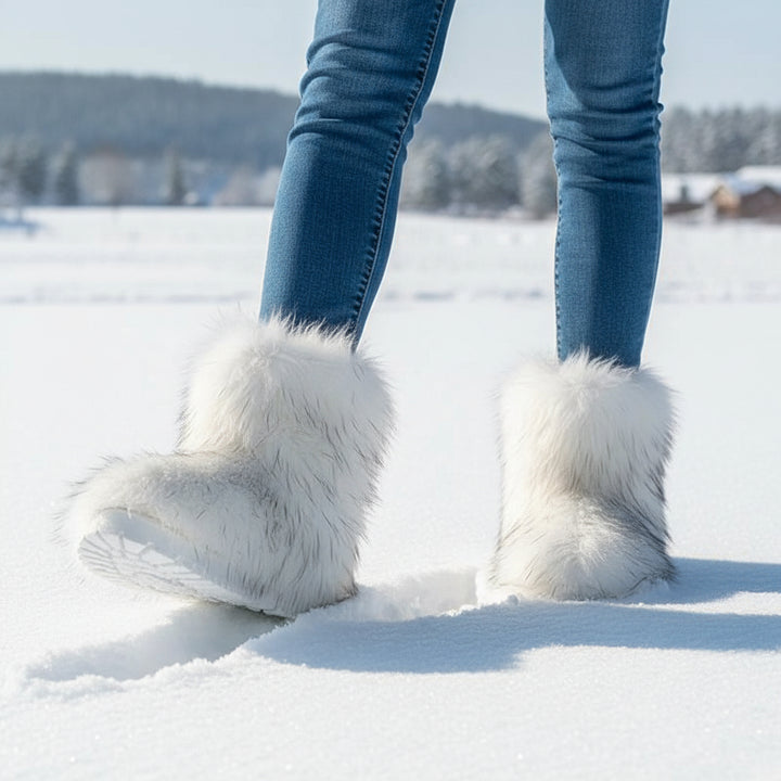 Women’s Fluffy Winter Boots-Vyana Collective