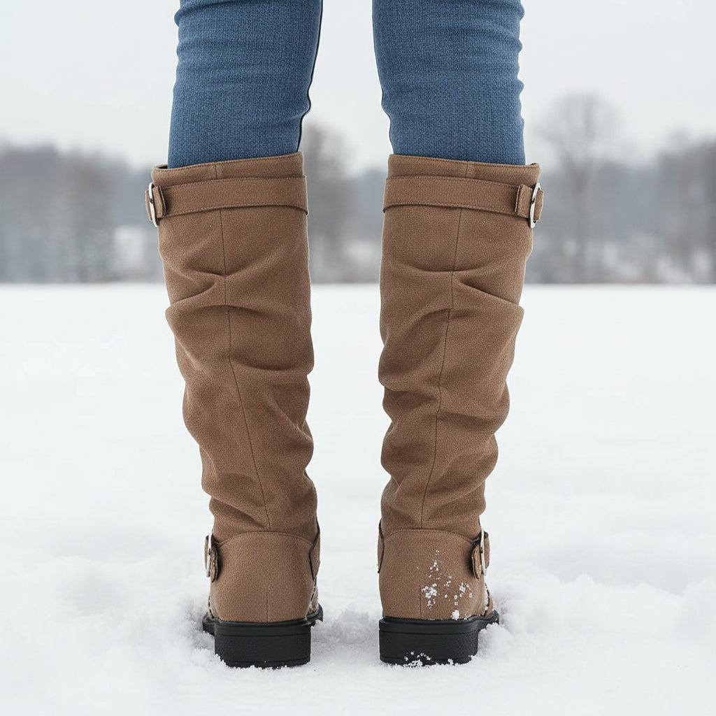 Women’s Knee-High Slip-On Boots-Vyana Collective