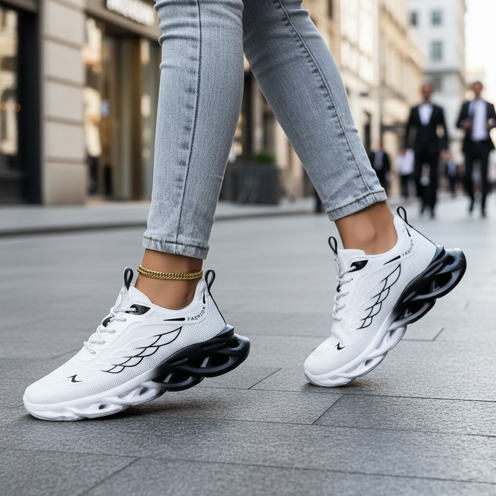 Women’s Lightweight Lace-Up Sneakers-Vyana Collective