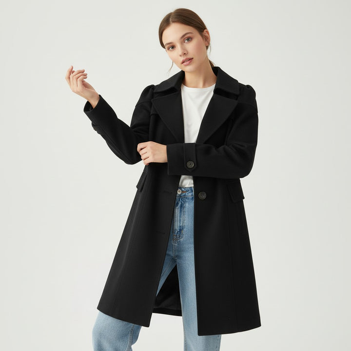 Women’s Lightweight Water-Repellent Trench Coat-Vyana Collective