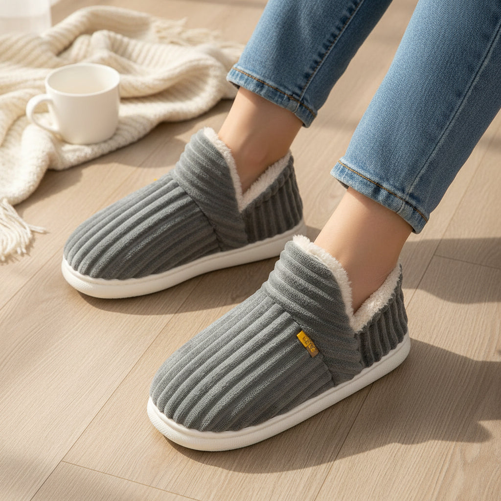 Women’s Plush Winter Slippers-Vyana Collective