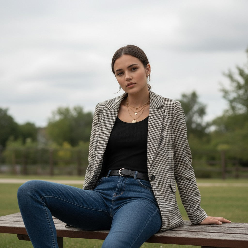 Women's Polyester Long Sleeve Coat-Vyana Collective