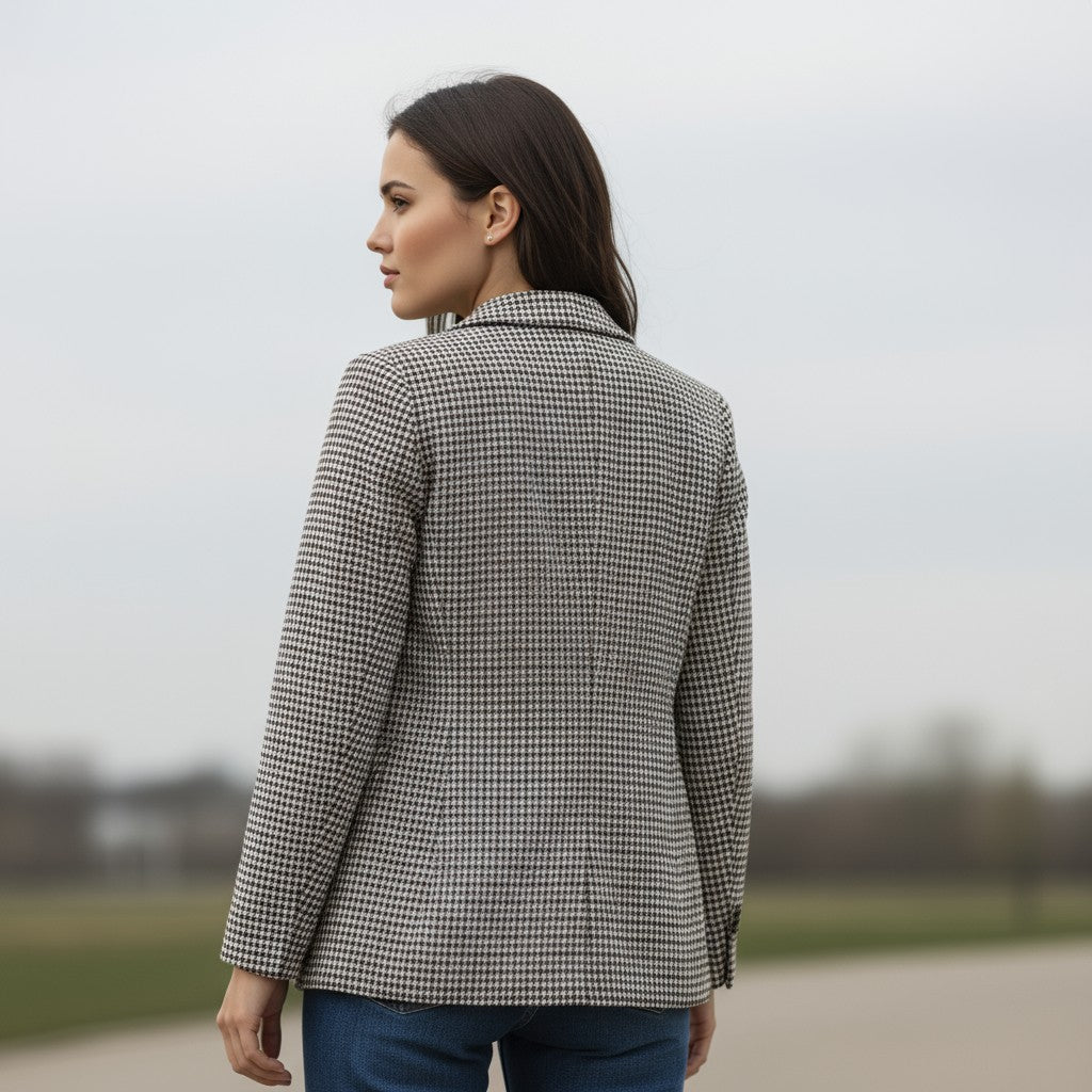 Women's Polyester Long Sleeve Coat-Vyana Collective