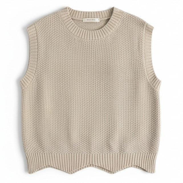 Women’s Solid Color Knit Vest-Vyana Collective
