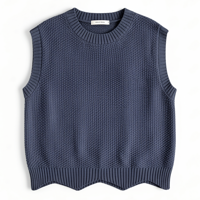 Women’s Solid Color Knit Vest-Vyana Collective