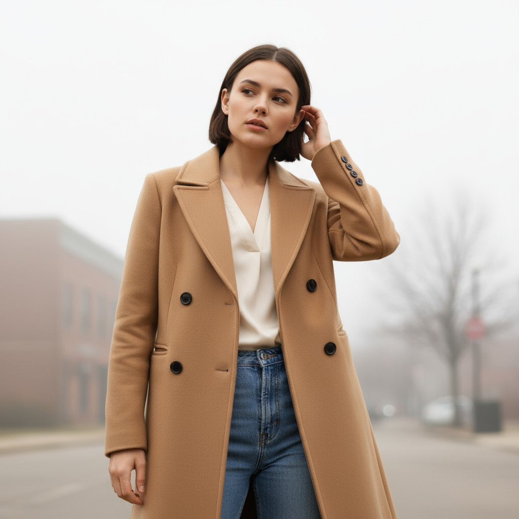 Women’s Solid Color Thick Coat-Vyana Collective