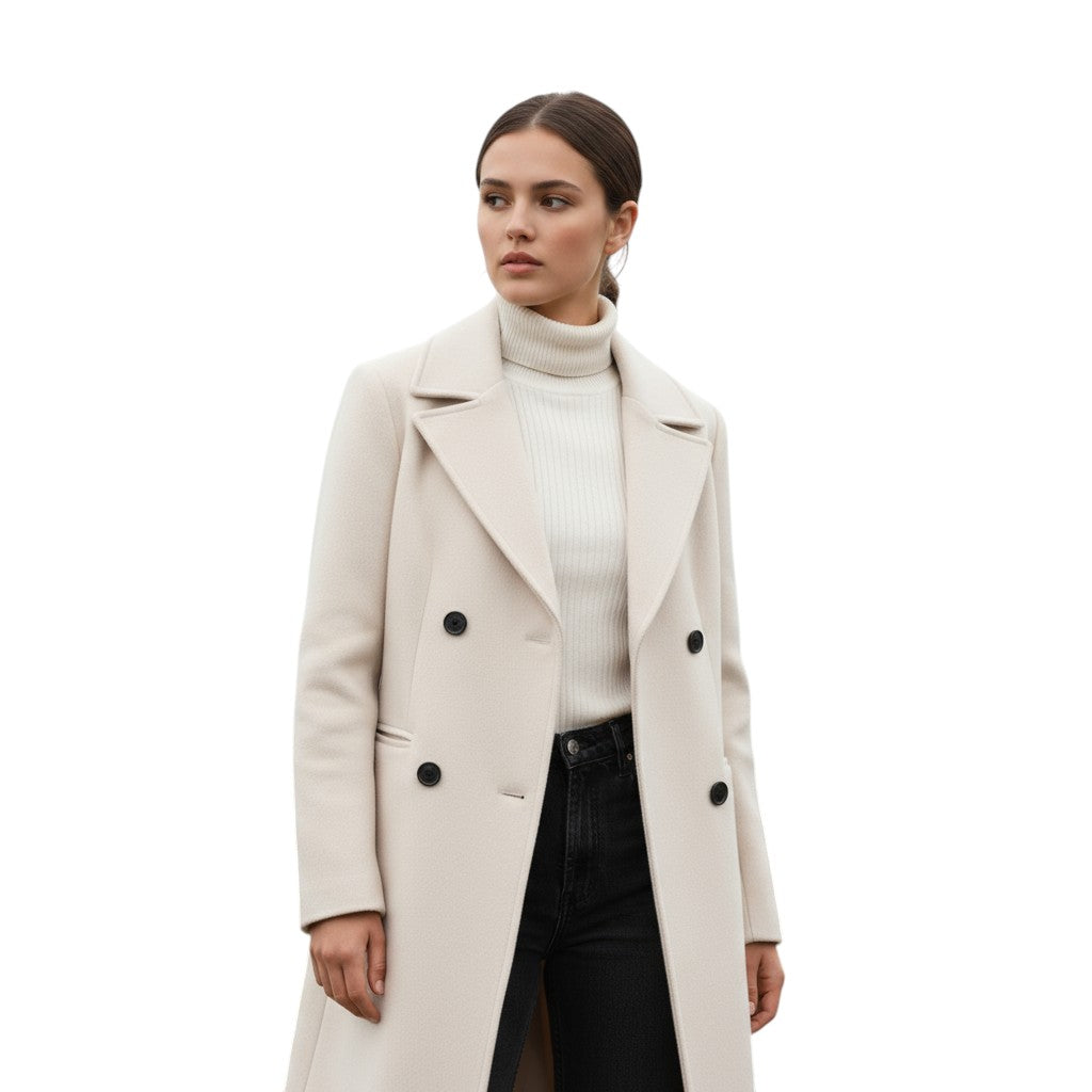 Women’s Solid Color Thick Coat-Vyana Collective
