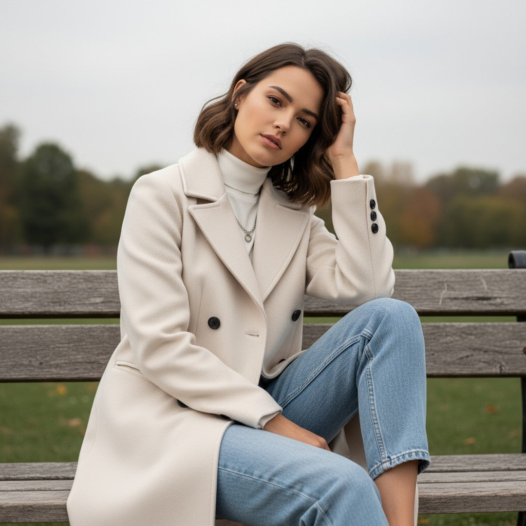 Women’s Solid Color Thick Coat-Vyana Collective