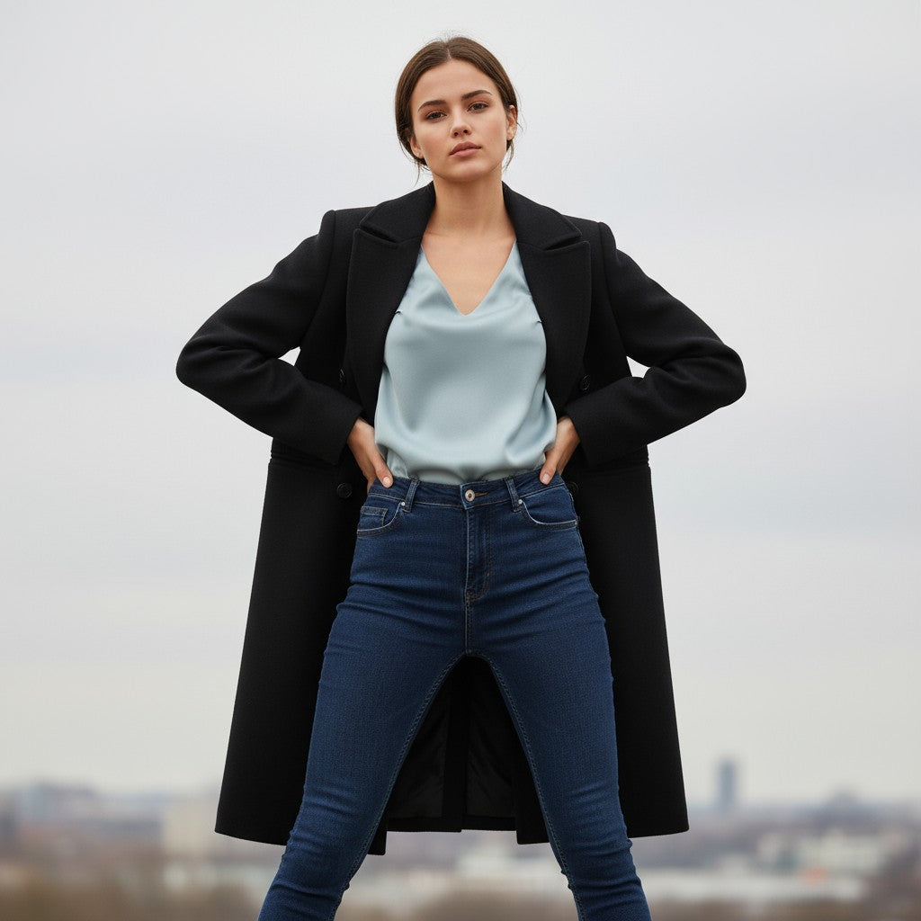 Women’s Solid Color Thick Coat-Vyana Collective