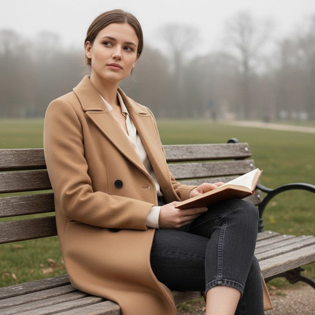 Women’s Solid Color Thick Coat-Vyana Collective