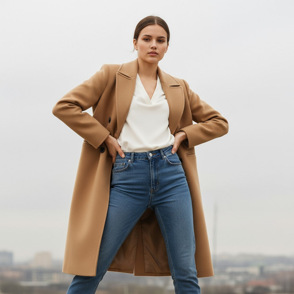 Women’s Solid Color Thick Coat-Vyana Collective