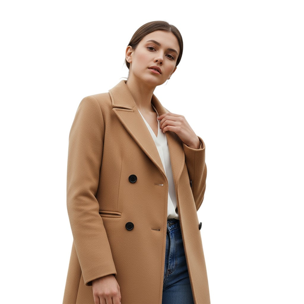 Women’s Solid Color Thick Coat-Vyana Collective