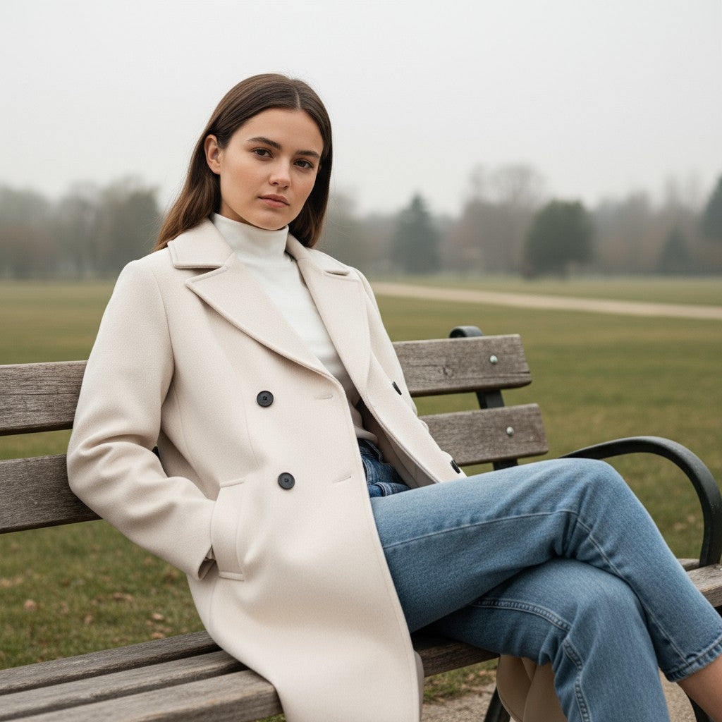 Women’s Solid Color Thick Coat-Vyana Collective