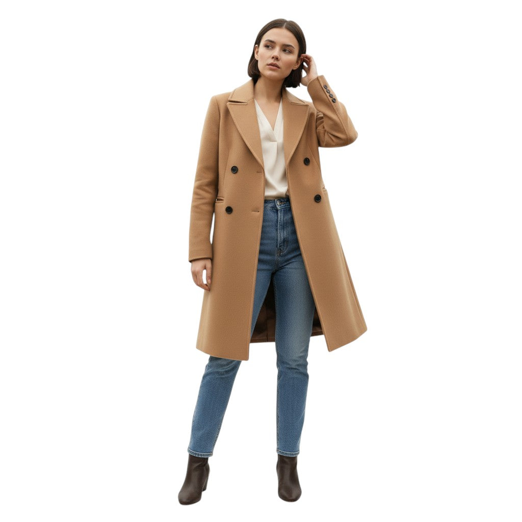 Women’s Solid Color Thick Coat-Vyana Collective