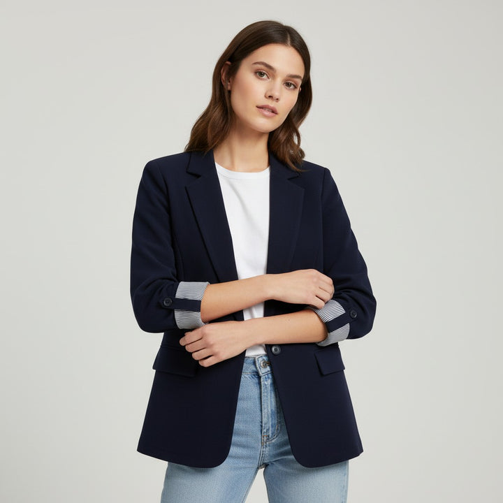 Women’s Tailored 3/4 Sleeve Blazer-Vyana Collective