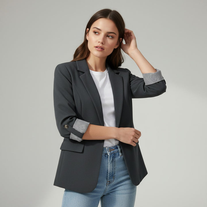 Women’s Tailored 3/4 Sleeve Blazer-Vyana Collective