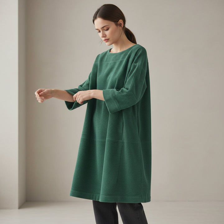 Women’s Velvet Midi Dress-Vyana Collective