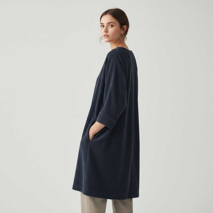 Women’s Velvet Midi Dress-Vyana Collective