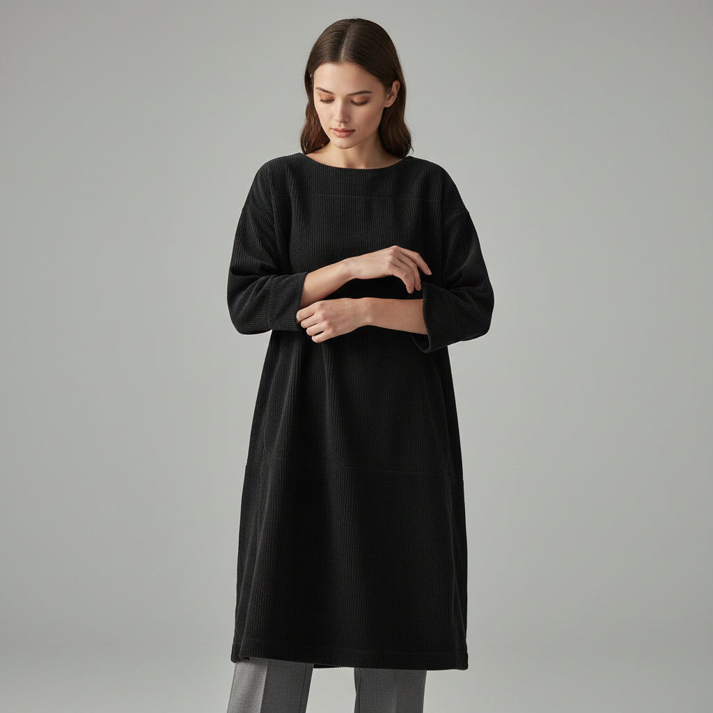 Women’s Velvet Midi Dress-Vyana Collective