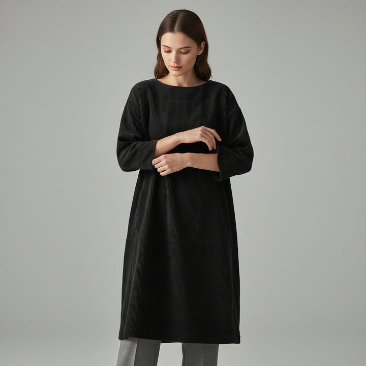 Women’s Velvet Midi Dress-Vyana Collective