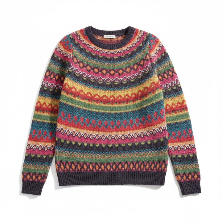 Vyana Collective - Warm and Cozy Retro Sweater for Women