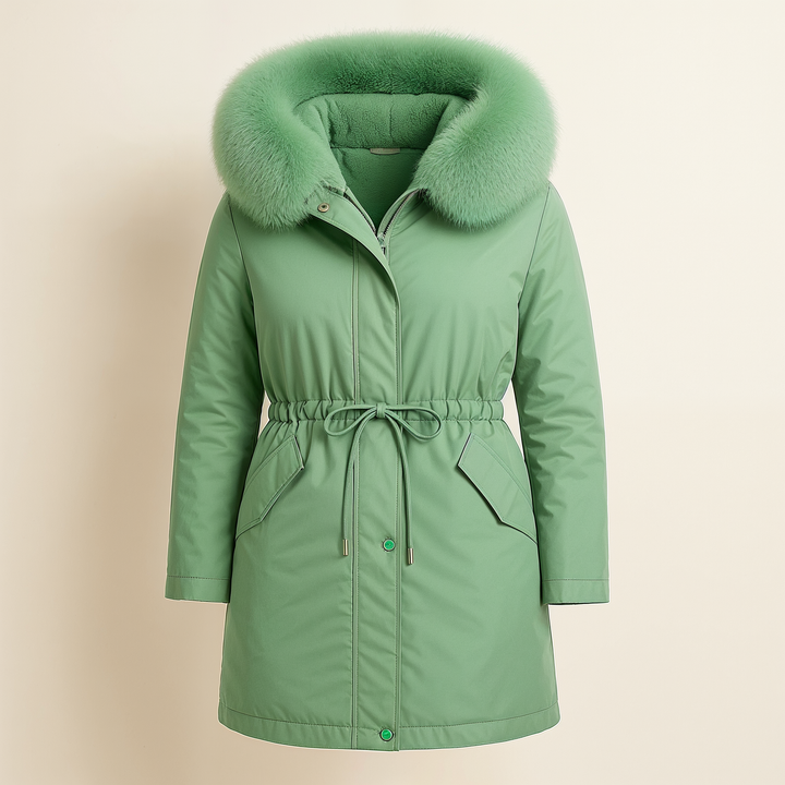 Vyana Collective Women’s Waterproof Winter Parka with Lined Interior and Hood