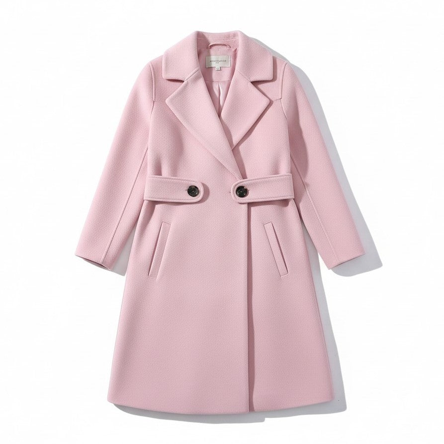 Vyana Collective Women’s Tailored Winter Coat with Belt